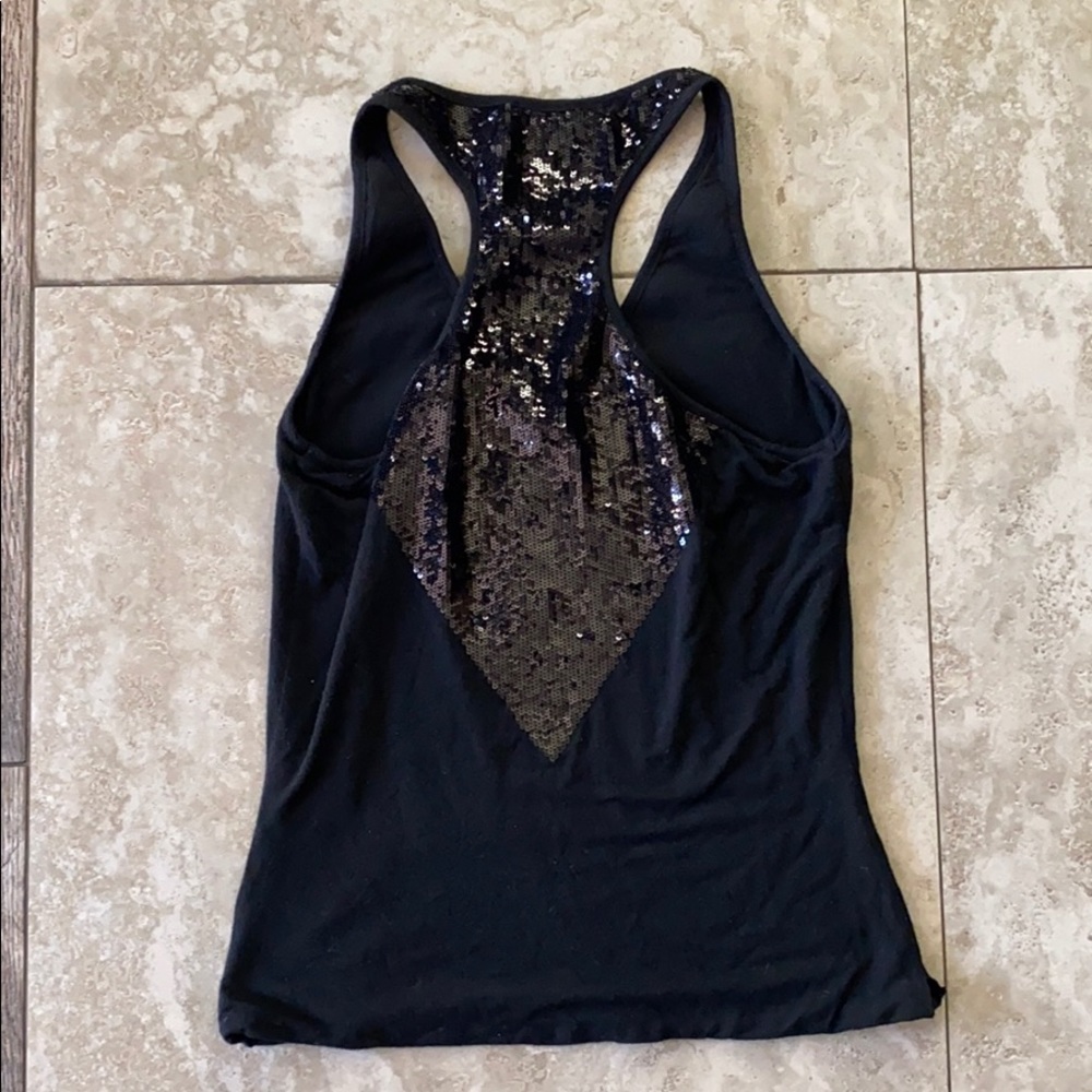 Christian Weber Sequined Racerback Tank Top - Picture 3 of 5